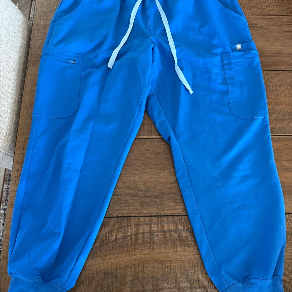 Figs Technical Collection Blue Scrub Pants